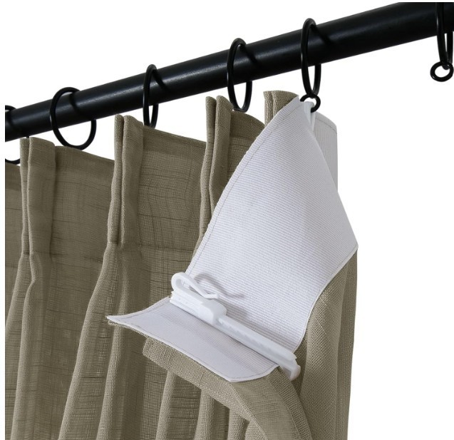 2 Panels Premium Sandstone Sheer Pinch Pleat Curtains 52"W x 90"L Textured gallery