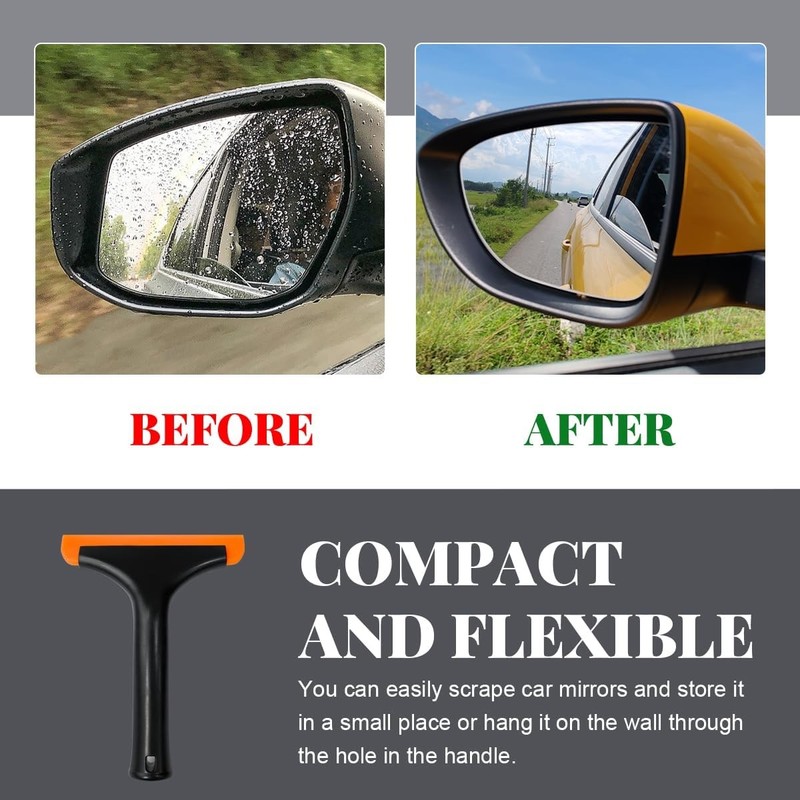 Small Rubber Window Squeegee Auto Windshield Water Blade Scraper for Car Home gallery