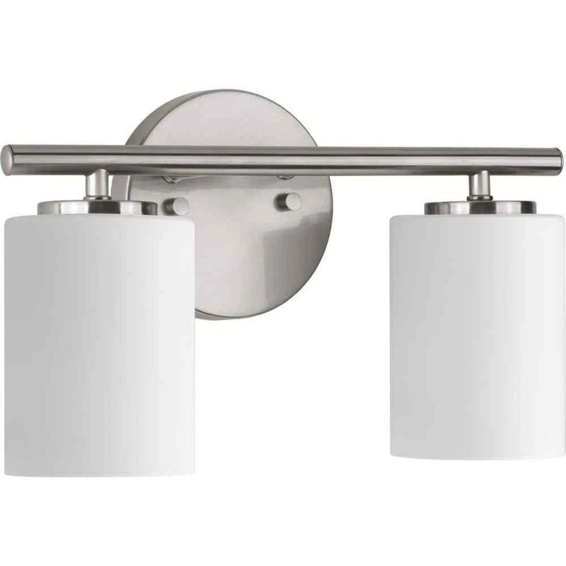 Progress Lighting Replay 13-inch 2-Light Polished Nickel Bathroom Vanity Light gallery