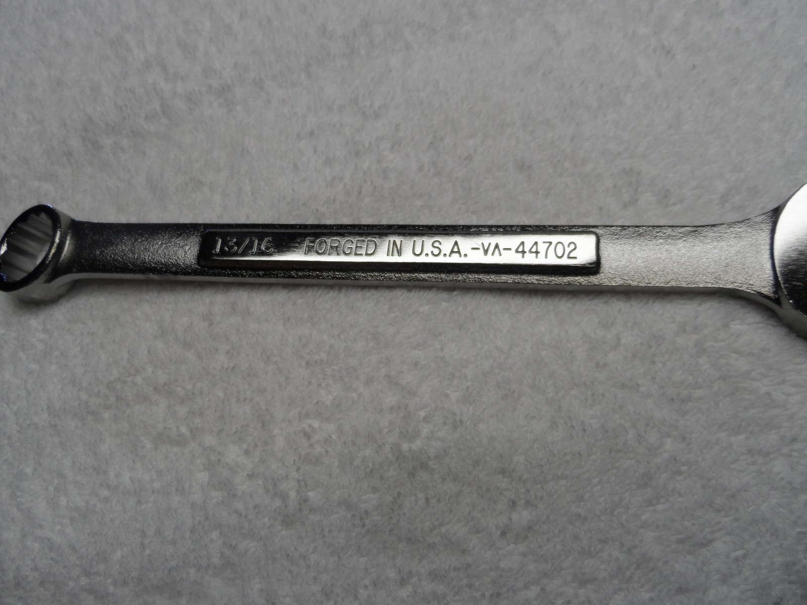 Craftsman SAE Satin Combination Wrench, 12pt, USA NOS, 13/16" - Part # 44702 gallery
