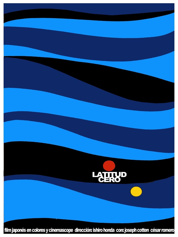 Latitud cero, Latitude zero Decoration Poster.Graphic Art Interior design 3481