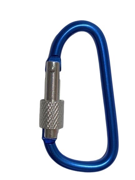 2.5" LOCKING D-CLIP HOOKS utility aluminum Carabiner FOR camping/hiking/hunting gallery