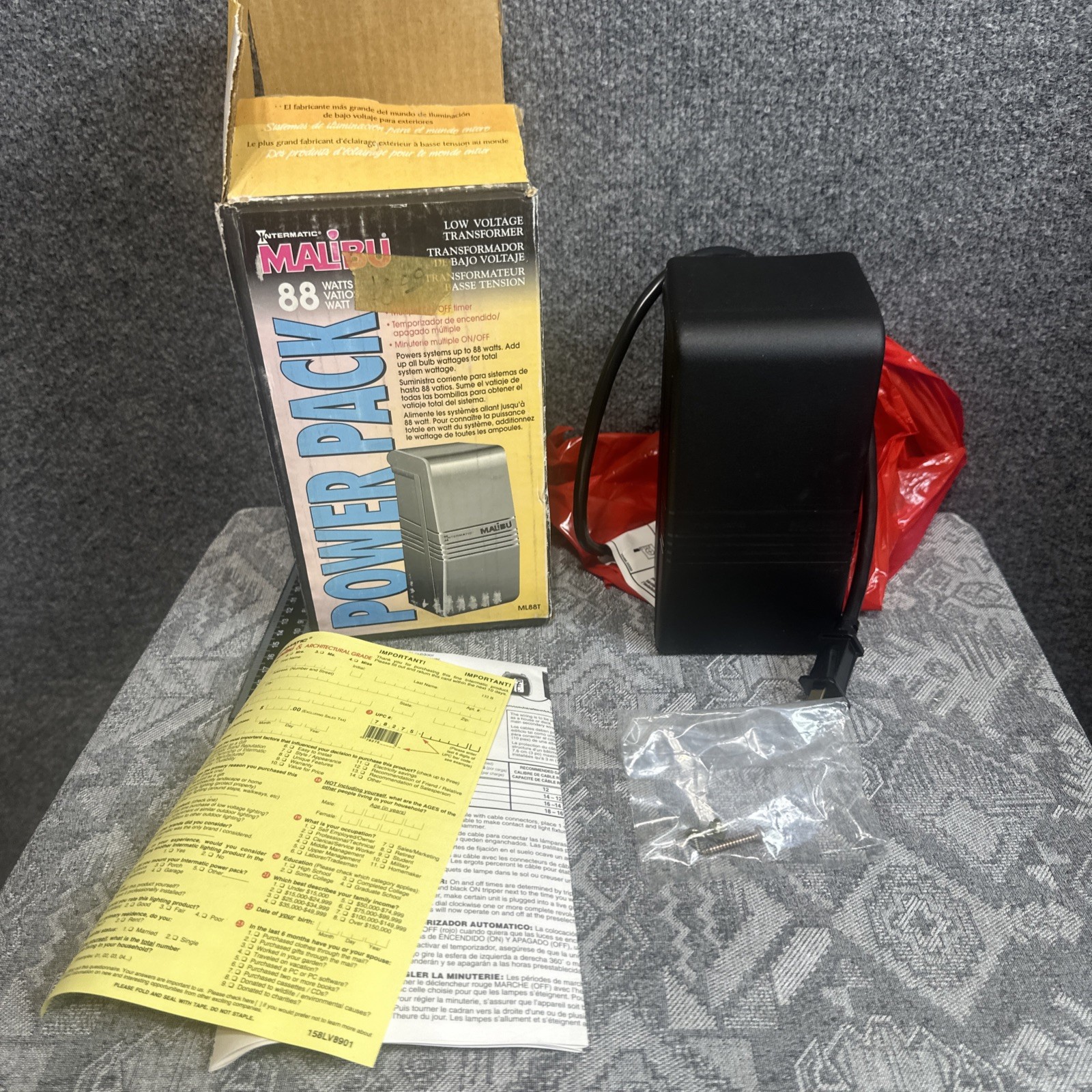 MALIBU ML88T 88 Watt Power Pack Timer Low Voltage Transformer Open Box gallery