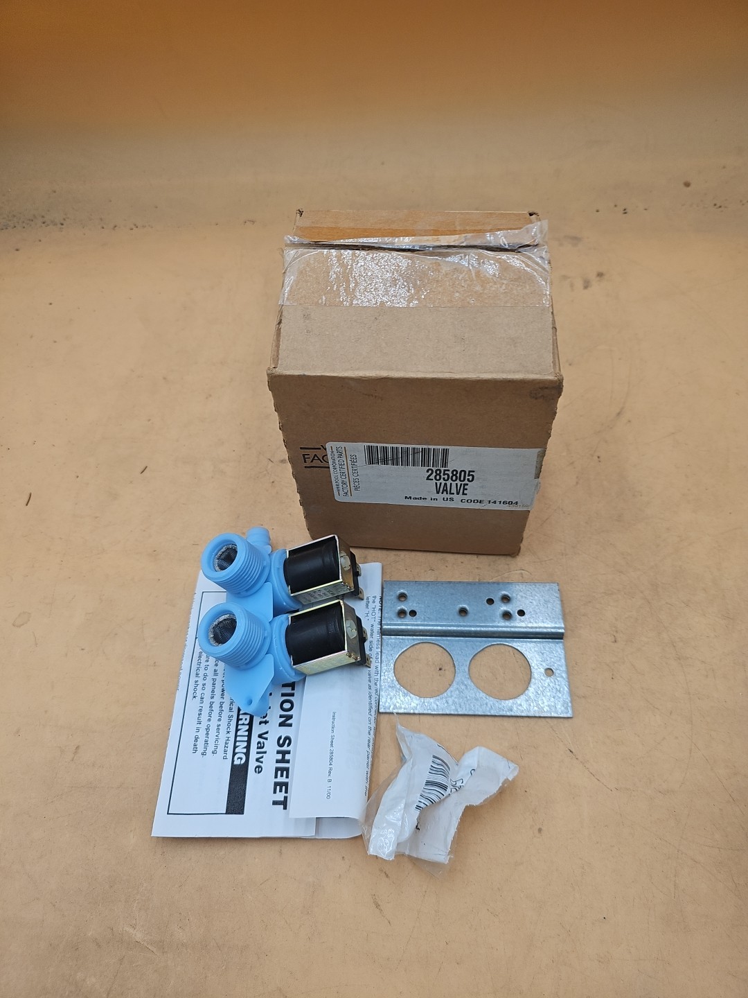 Whirlpool 285805 OEM Washer Washing Machine Water Inlet Valve gallery