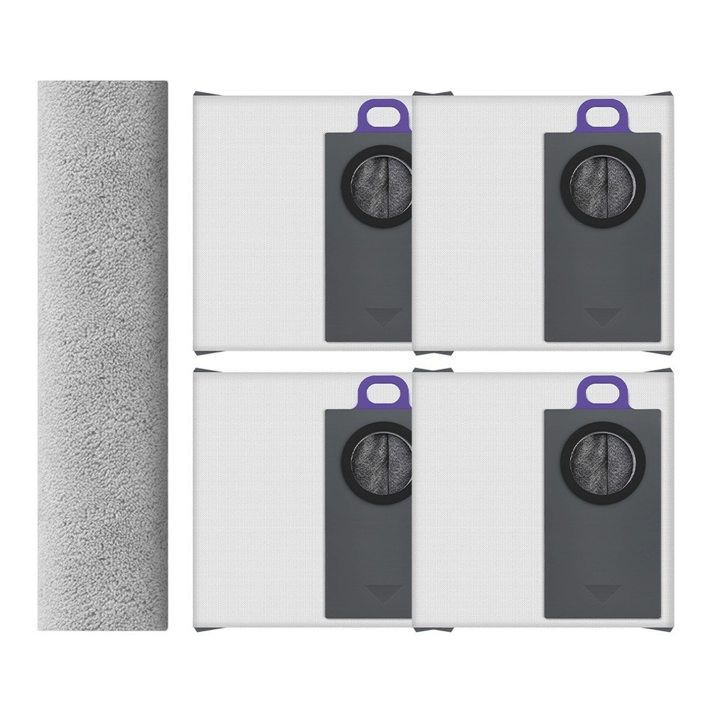 Microfiber Mop Cloth Kit for NARWAL Flow 2 Robot Vacuum and Mop - Grey 1/5 pcs