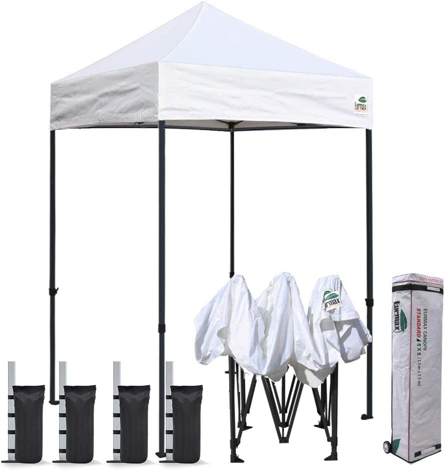 Easy Pop Up 5x5 Commercial Canopy Party Tent Event Gazebo+4 Sand Weights Bags gallery