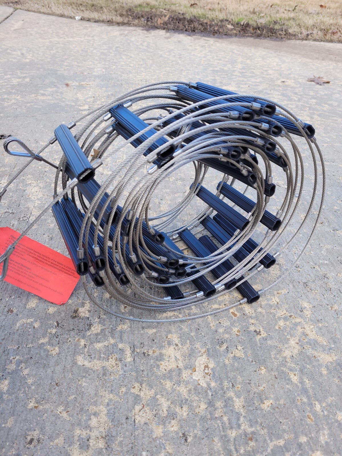 35ft Cable Fire Escape Ladder Emergency 35 foot Portable gallery