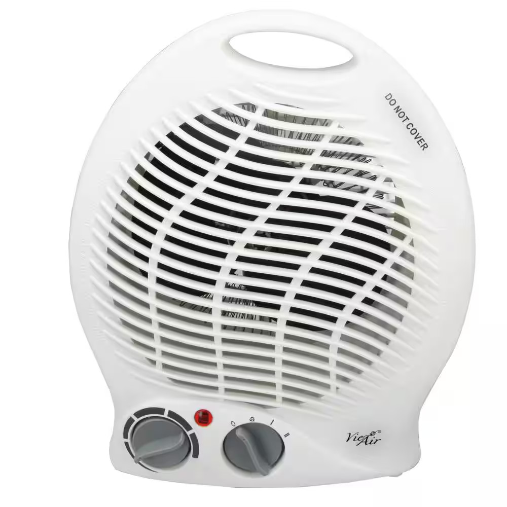 1,500-Watt 2-Settings Portable Fan Heater with Adjustable Thermostat gallery