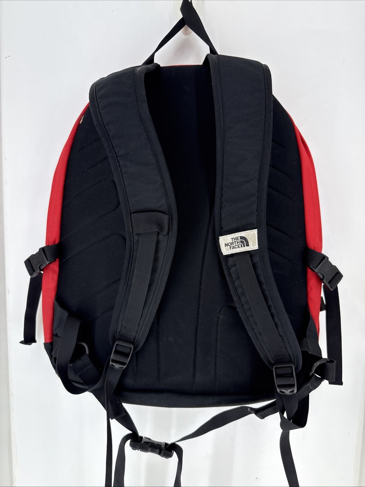Vintage North Face Bandwidth Backpack Red 2