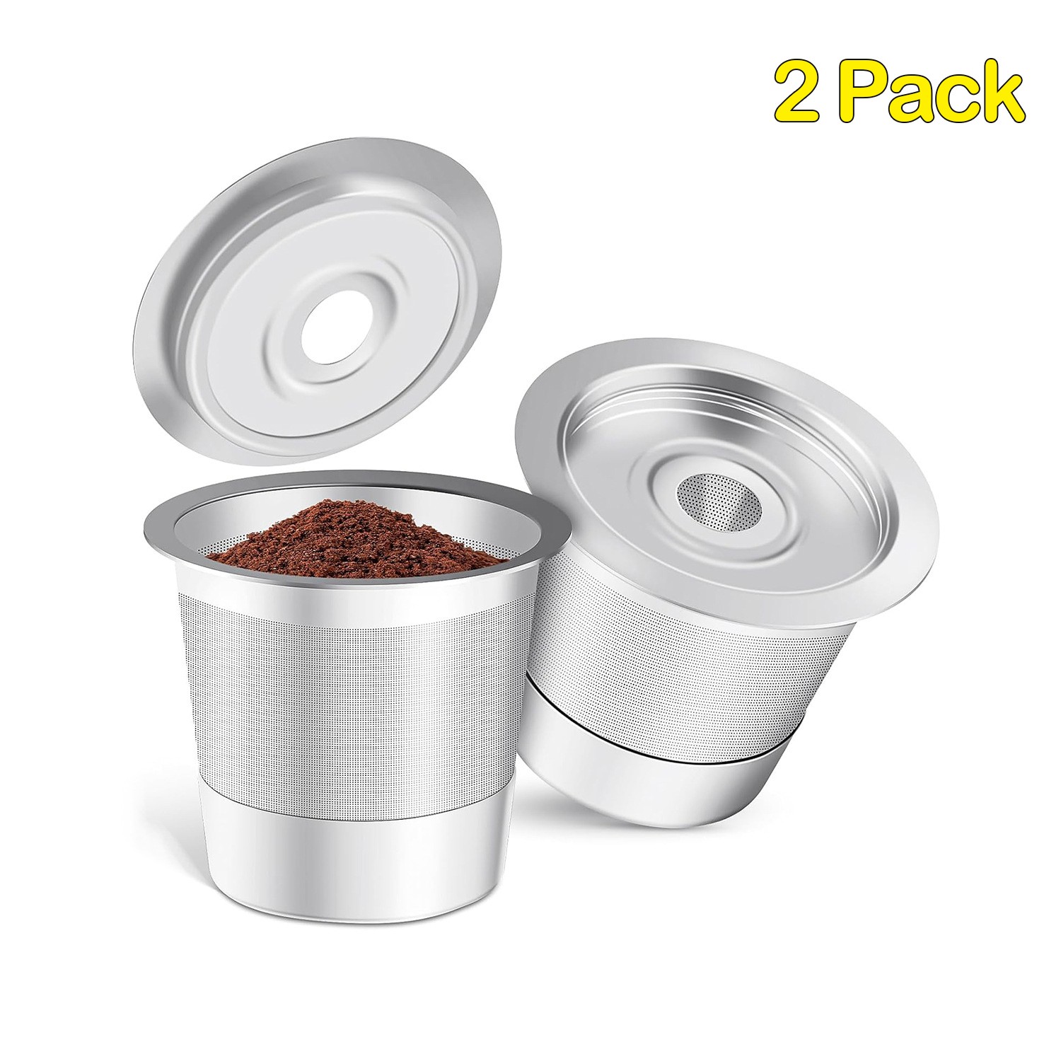2/4 Pack K Cup Reusable Coffee Pods for Keurig: Stainless Steel Refillable K Cup gallery