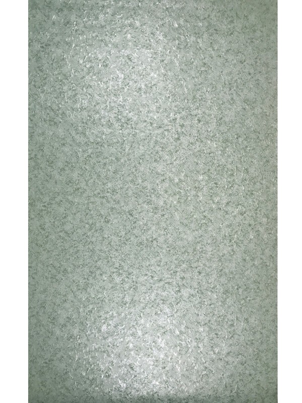 Embossed Wallpaper roll Green Silver foil metallic Plain textured wall coverings gallery
