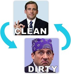 Michael Scott Prison Mike Dishwasher 4 x 4 inches, 1pcs 4 Inch Magnet