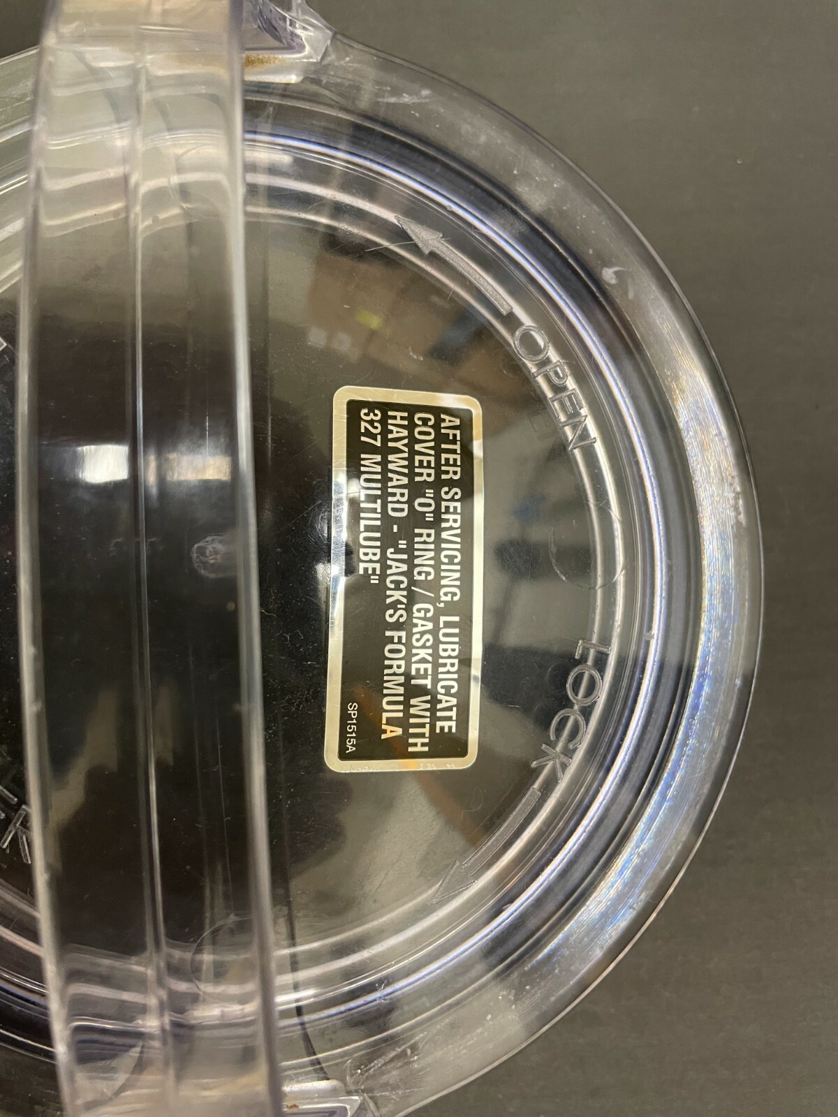 HAYWARD SPX1500D2A STRAINER COVER W/O-RING FOR POWER-FLO SERIES PUMPS USED gallery