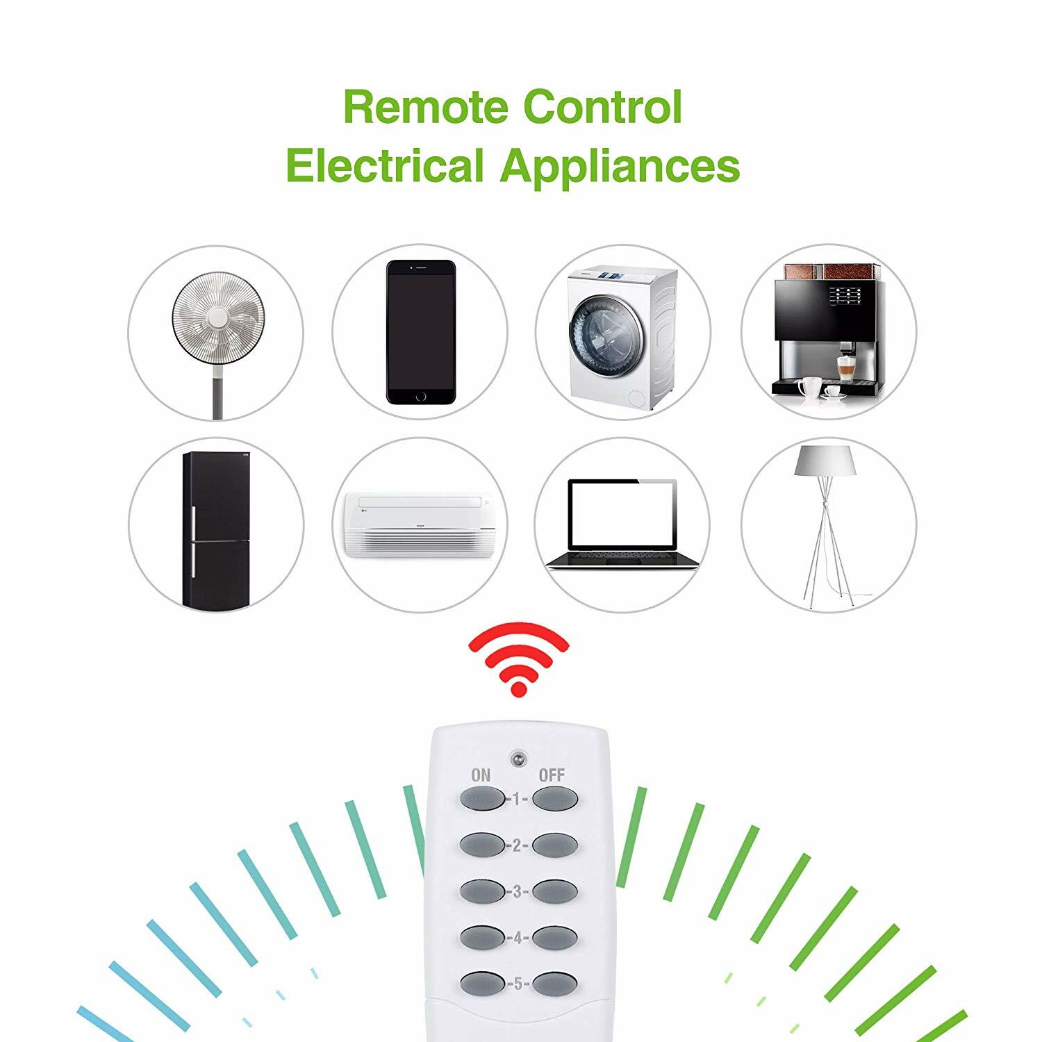 BN-LINK Mini Wireless Remote Control Outlet Switch Power Plug gallery