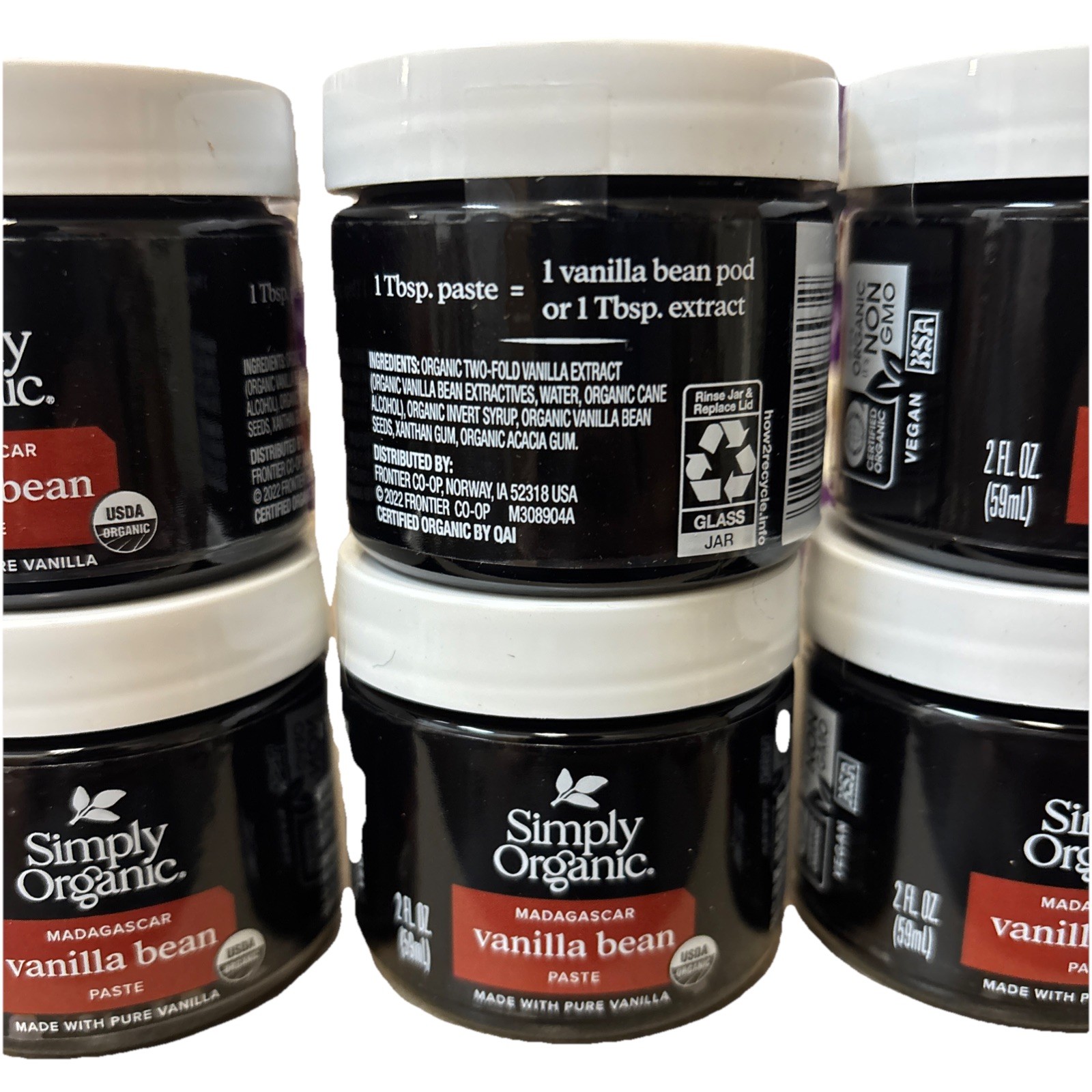 6-Pack Simply Organic Madagascar Vanilla Bean Paste 2 Oz Ea BB 01/2028 gallery