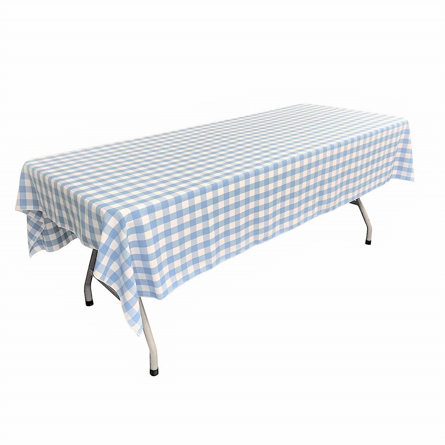 Fabric & Foam Inc, Polyester Poplin Gingham Checkered Rectangular Tablecloth ... gallery