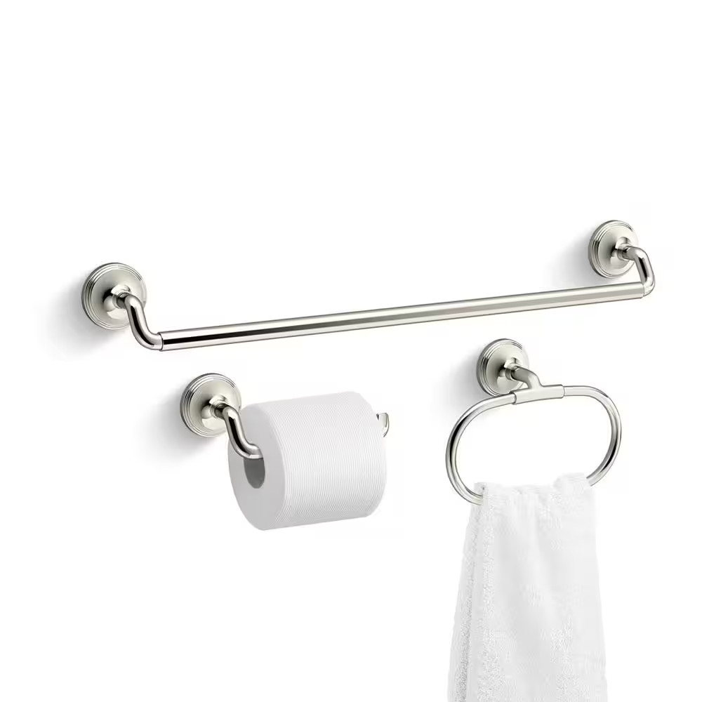 KOHLER Paces 3-Piece Bath Hardware Set R34490-SN in Vibrant POLISHED NICKEL gallery