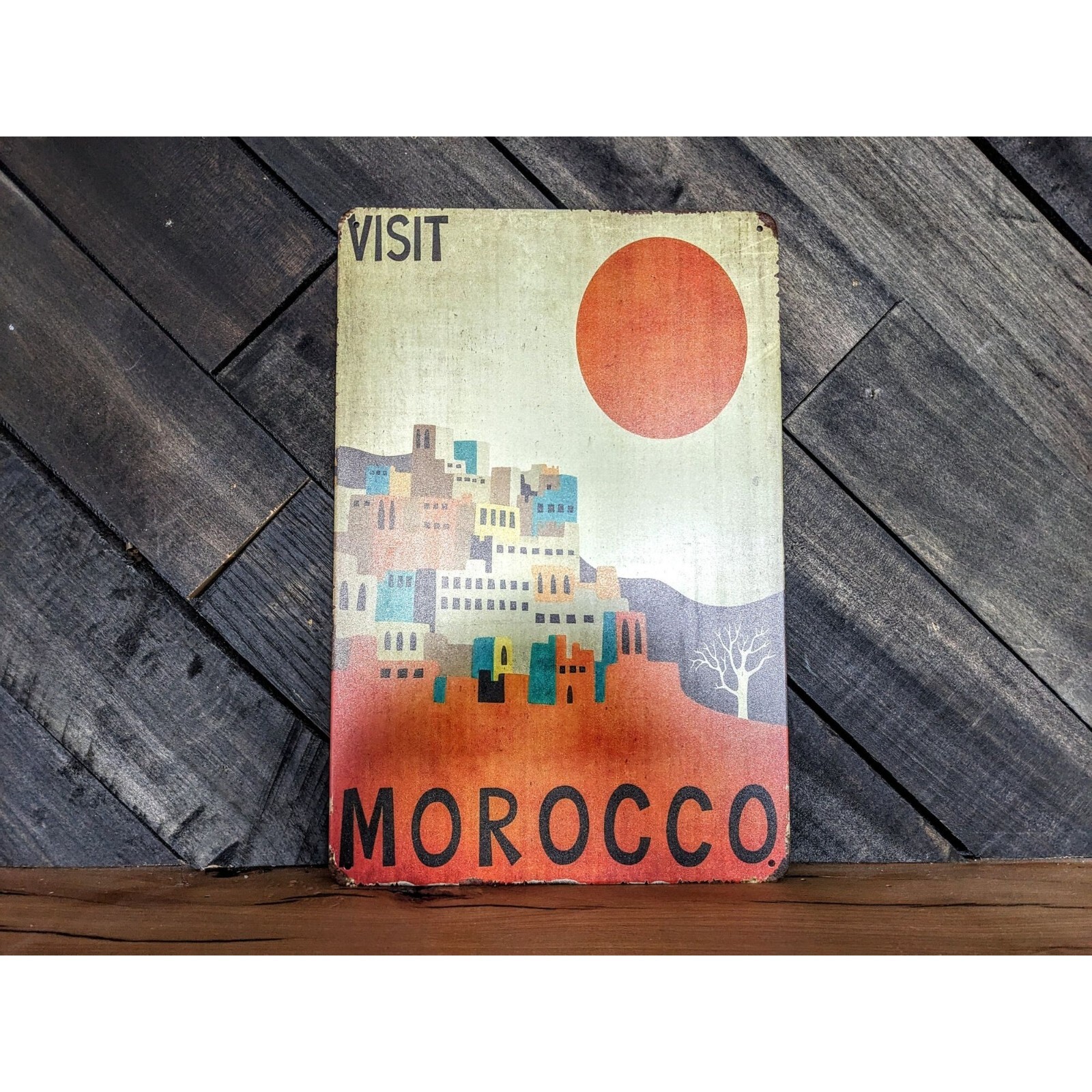Visit Morocco Sign - 8in x 12in gallery