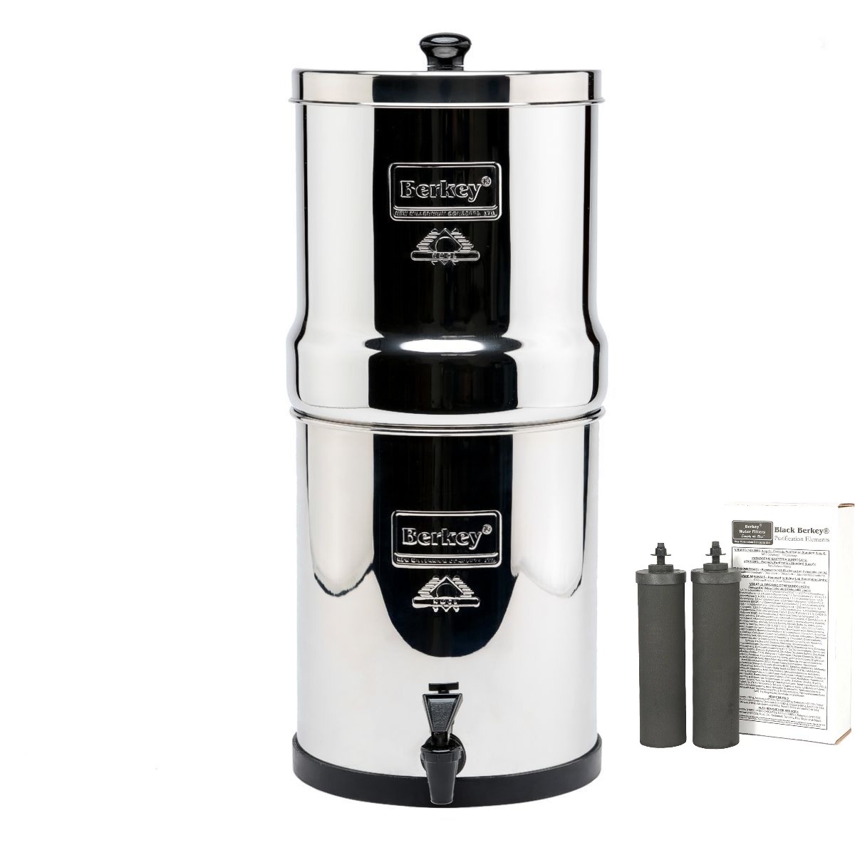 Berkey Water Filter System With 2 Black BB9-2 Filters Brand New gallery