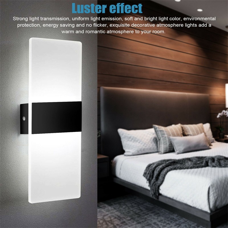 Modern Square LED Wall Light Up Down Lamp Indoor Home Sconce Lighting Fixture gallery
