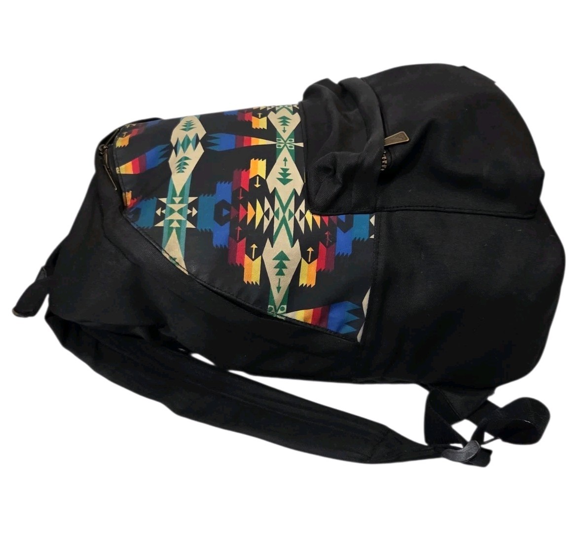 Pendleton Backpack Canopy Canvas Chief Joseph Black Multicolor Laptop Bag  3