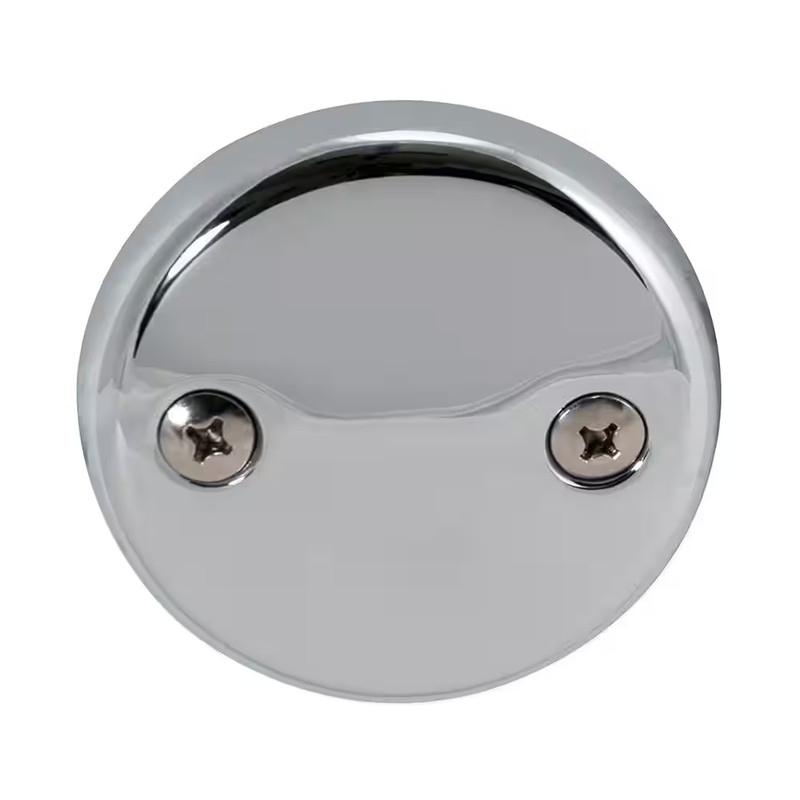 Universal 2-Hole Chrome Overflow Faceplate gallery