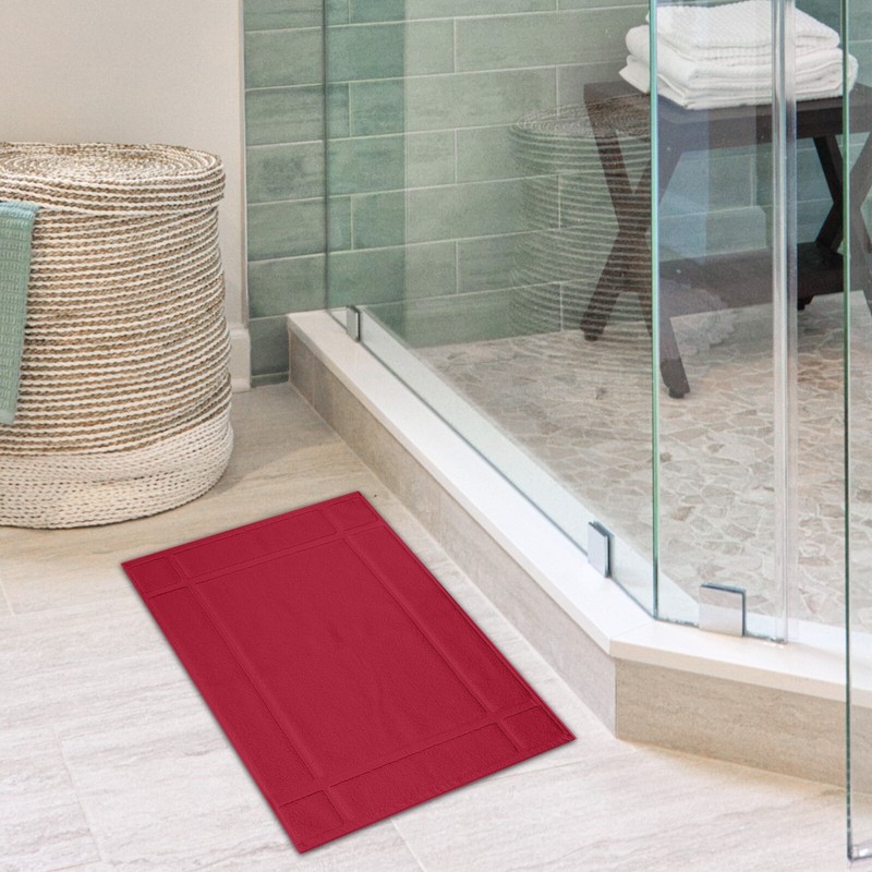 Ample Decor Bath Mats 24" X 17" 100% Cotton Thick 1350 GSM Long Lasting Soft gallery