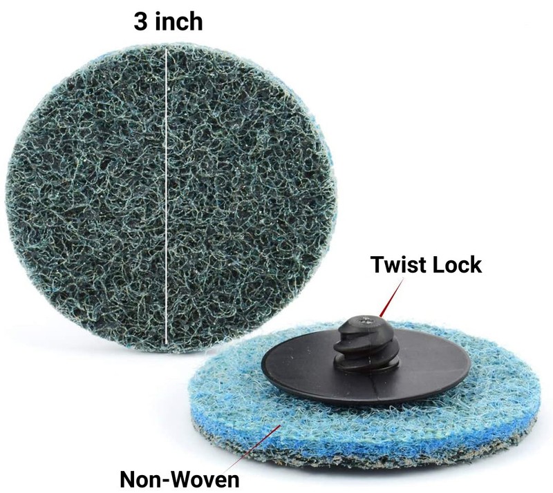 25PCS 3 Inch Roll Lock Quick Change Sanding Disc Surface Polishing Grinding Pads gallery