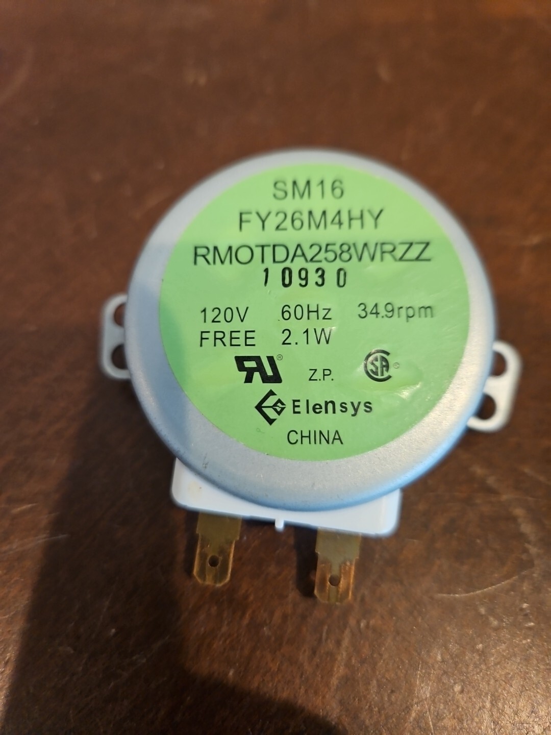 OEM Microwave Turntable Motor For Frigidaire Gallary FGMV173KBB SM16 FY26M4HY gallery