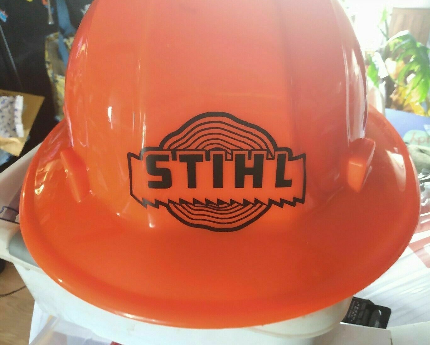 Vintage look 2-1/2" 3-5/8" OLD SCHOOL STIHL sticker Black Custom decal chainsaw gallery