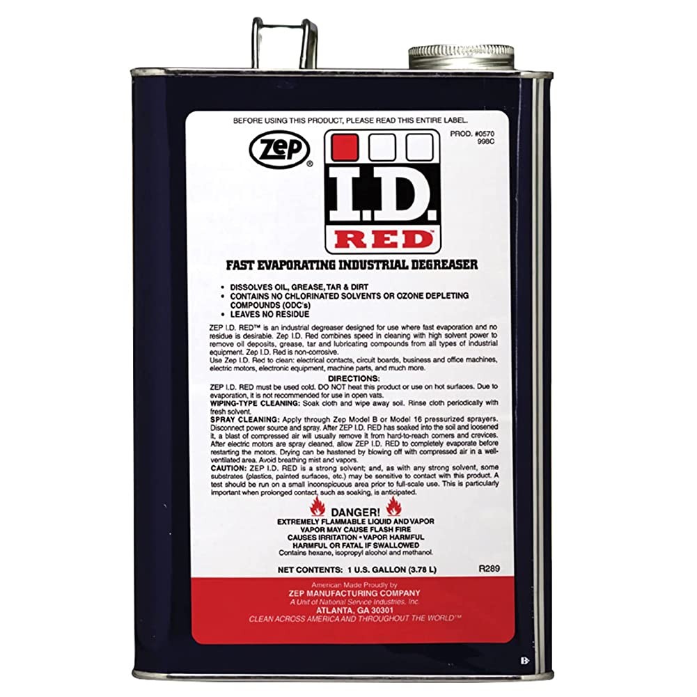 Zep I.D. Red Liquid Fast Evaporating Industrial Degreaser - 1 Gallon (Case of 4) gallery
