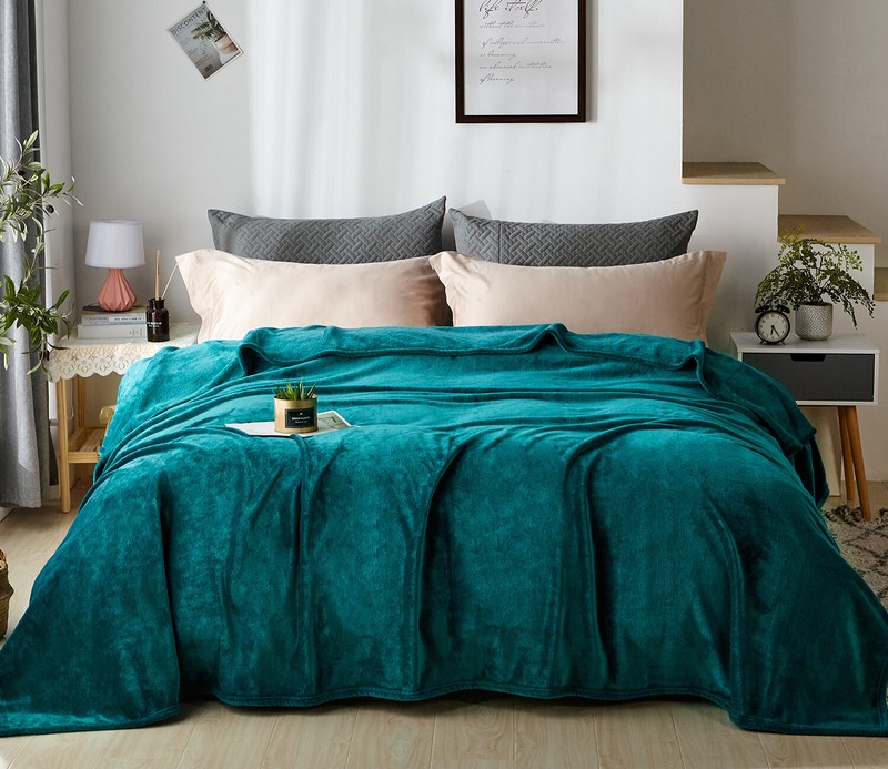 Solid Microplush Fleece Blanket Lightweight Ultra Soft King Queen Throw All Size gallery
