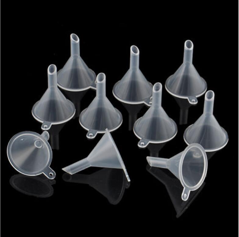 US 10~30pcs Small Plastic Perfume Diffuser Bottle Mini Liquid Oil Funnels Lab gallery