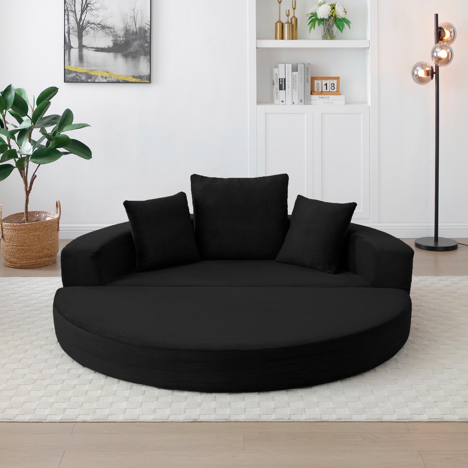 Convertible Sofa Bed Sleeper Futon Couch Floor Lounge Loveseat With Pillows gallery