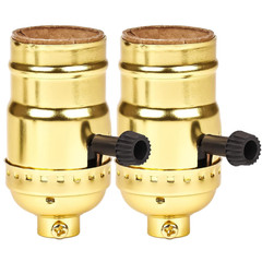3-Way Lamp Socket Replacement,E26 Base UL Listed, Turn Knob for Low-Medium-High