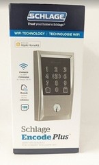Schlage BE499WB CEN 619 Encode Plus WiFi Smart Deadbolt Satin Nickel