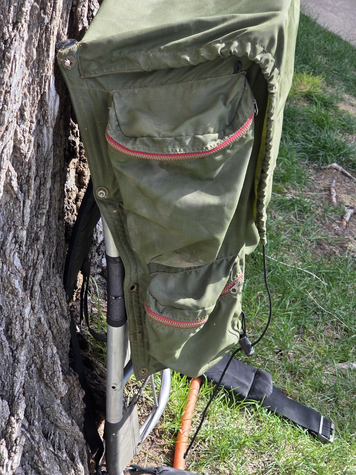 VTG Army Grean KELTY PACK Hiking Backpack 31” External Frame  5