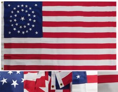 3×5 Embroidered American 34 Star Circle 600D Nylon Flag 3’x5′