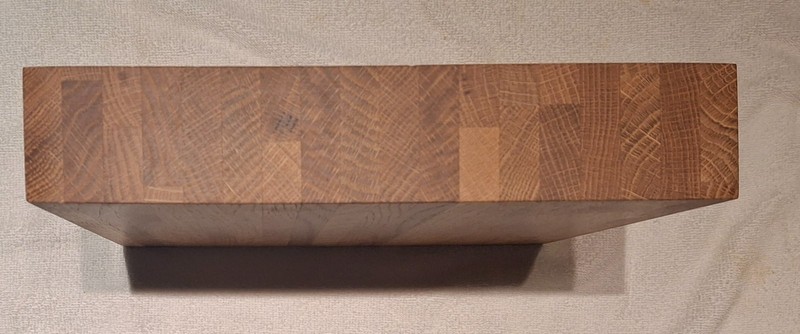 Cutting Board Chopping Block Solid Oak 12"x12"x 2 1/4" Thick made in USA gallery