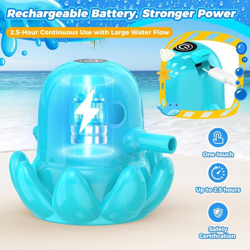 Water Table Pump, Continuous Flow Rechargeable Magnetic Octopus Pump gallery