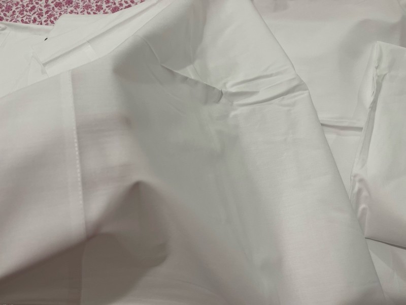 Finera Portugal NWT 4pc Queen Sheet Set Luxury Percale White Embroidery gallery