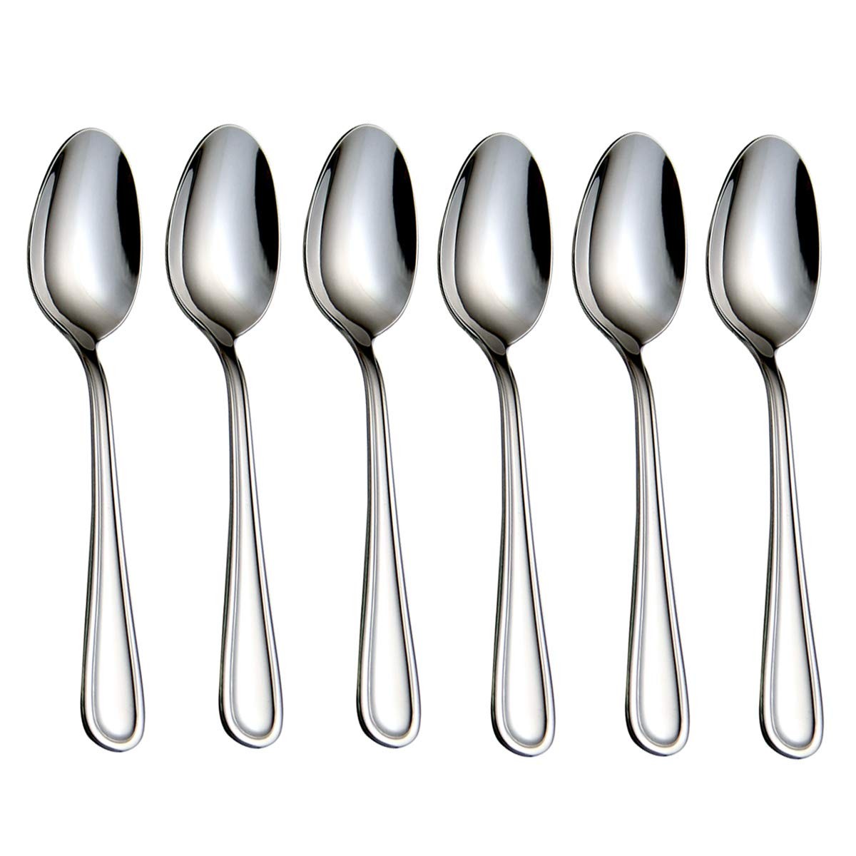 Teaspoons Stainless Steel 18/0 Tea Spoons 6 Pcs, 6.29 Inches For Home Kitchen gallery