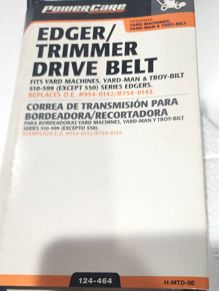 😃 Power Care Edger Trimmer Drive Belt 124-464 -YARD- MAN,TROY-BILT gallery