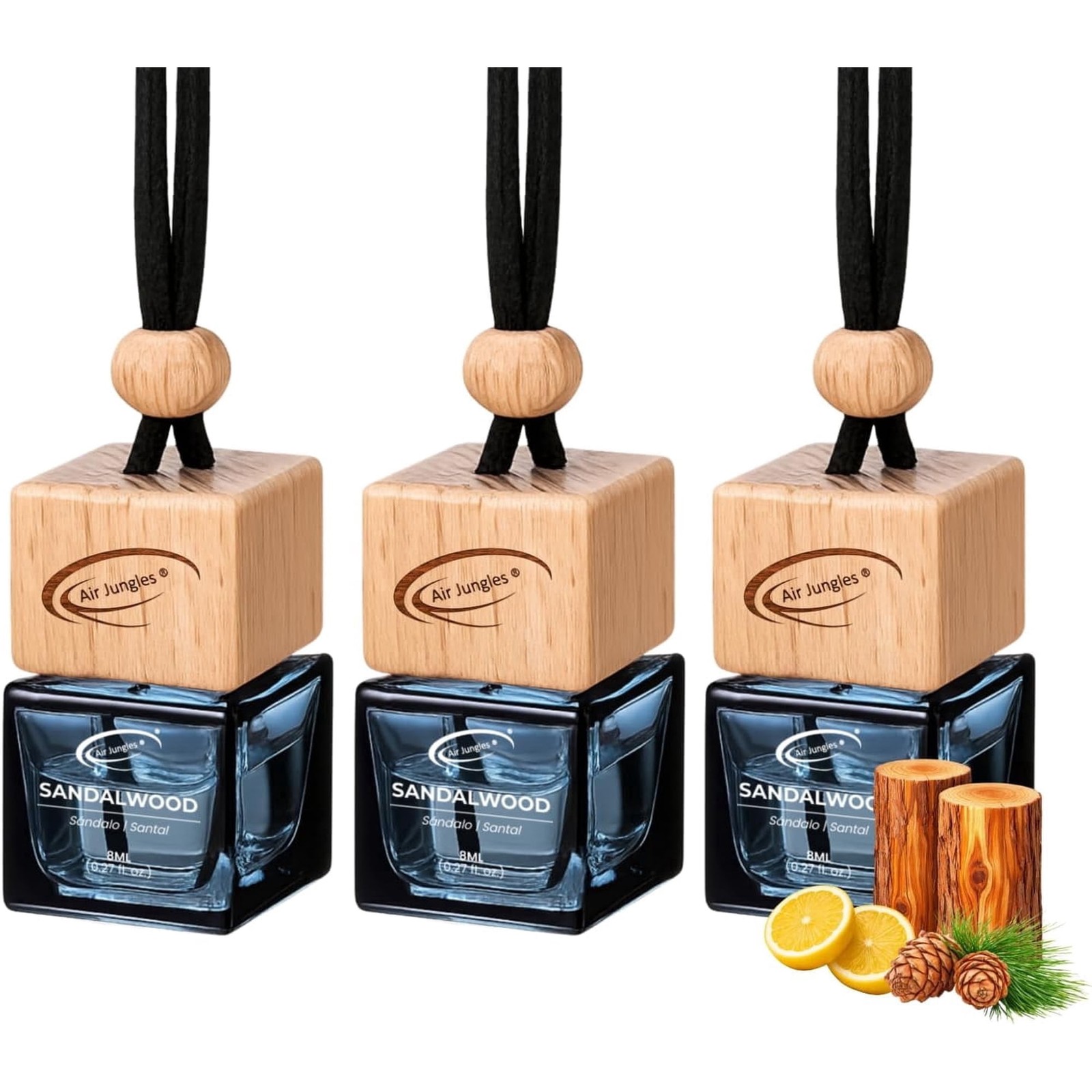 Car Air Freshener Hanging Diffuser 3 Ct, Sandalwood gallery
