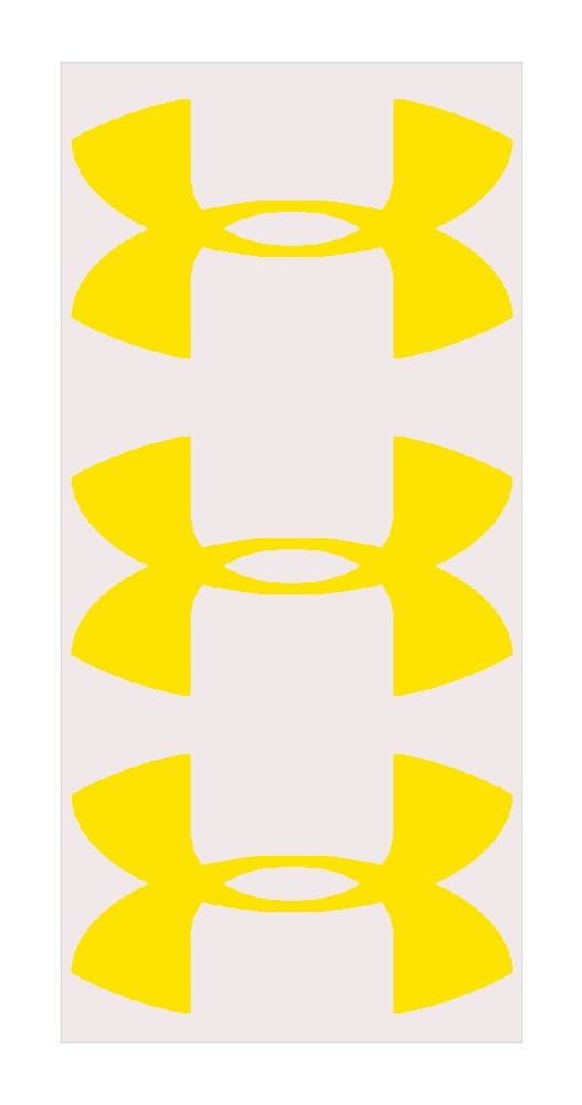 3 Under Armour 2" wide logo Heat Transfer Vinyl HTV Iron On gallery