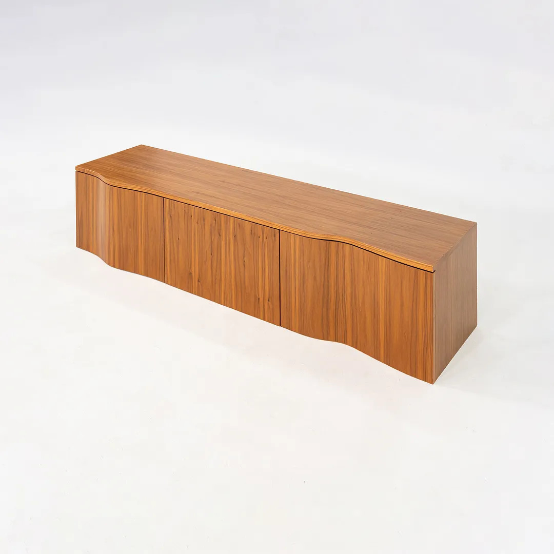 2020s Custom Walnut Wall Hanging Cabinet with French Cleat 15x63x14 Inches gallery