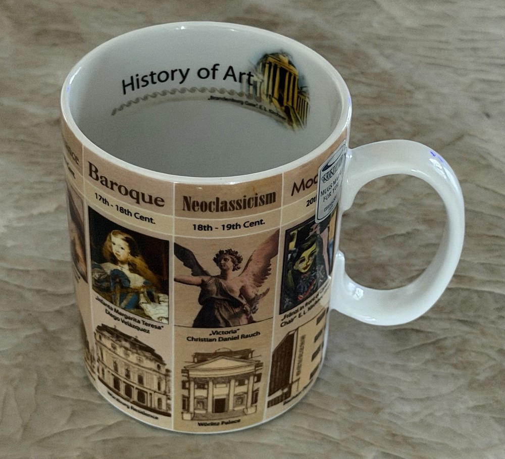 Konitz Germany Astronomy Coffee Mug History Of Art Greece Rome Baroque 16 Oz