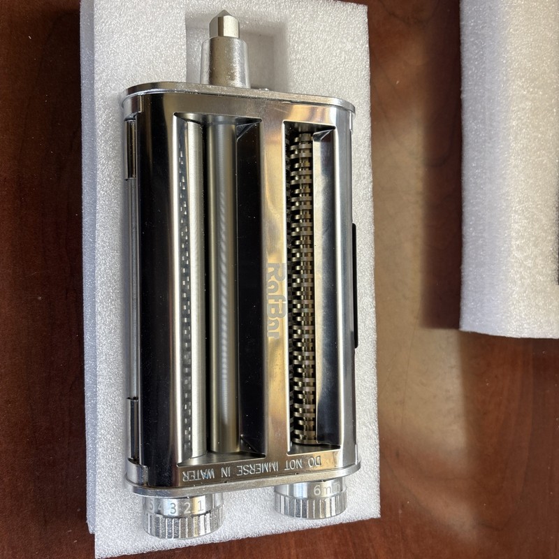 Rafbar Pasta Maker for Kitchenaid Attachments, 3 in 1 Stainless Steel MSRP $91 gallery