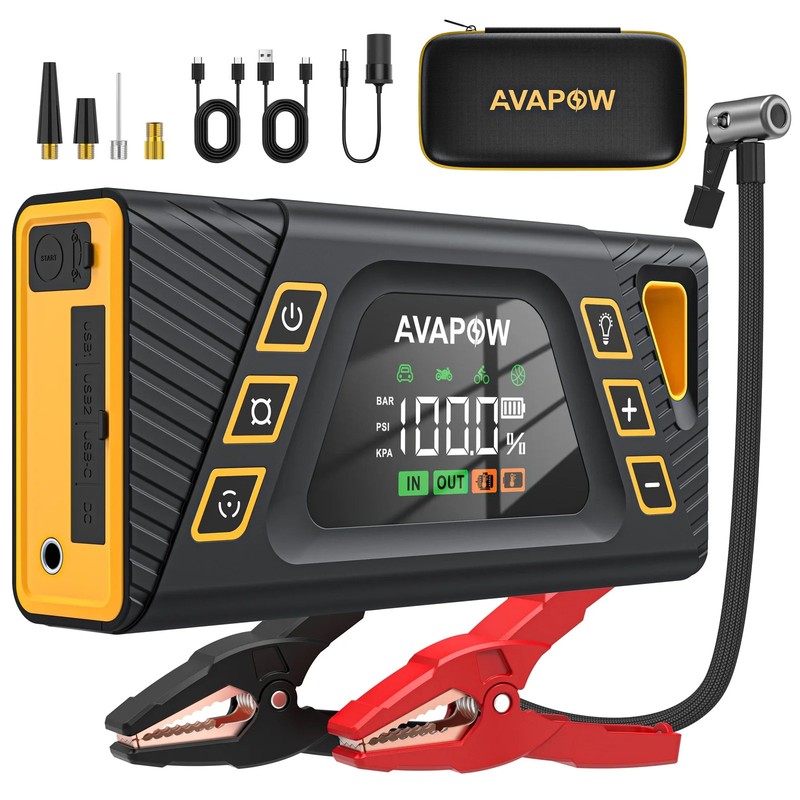 WP8S Jump Starter with Air Compressor, 150PSI 6000A gallery