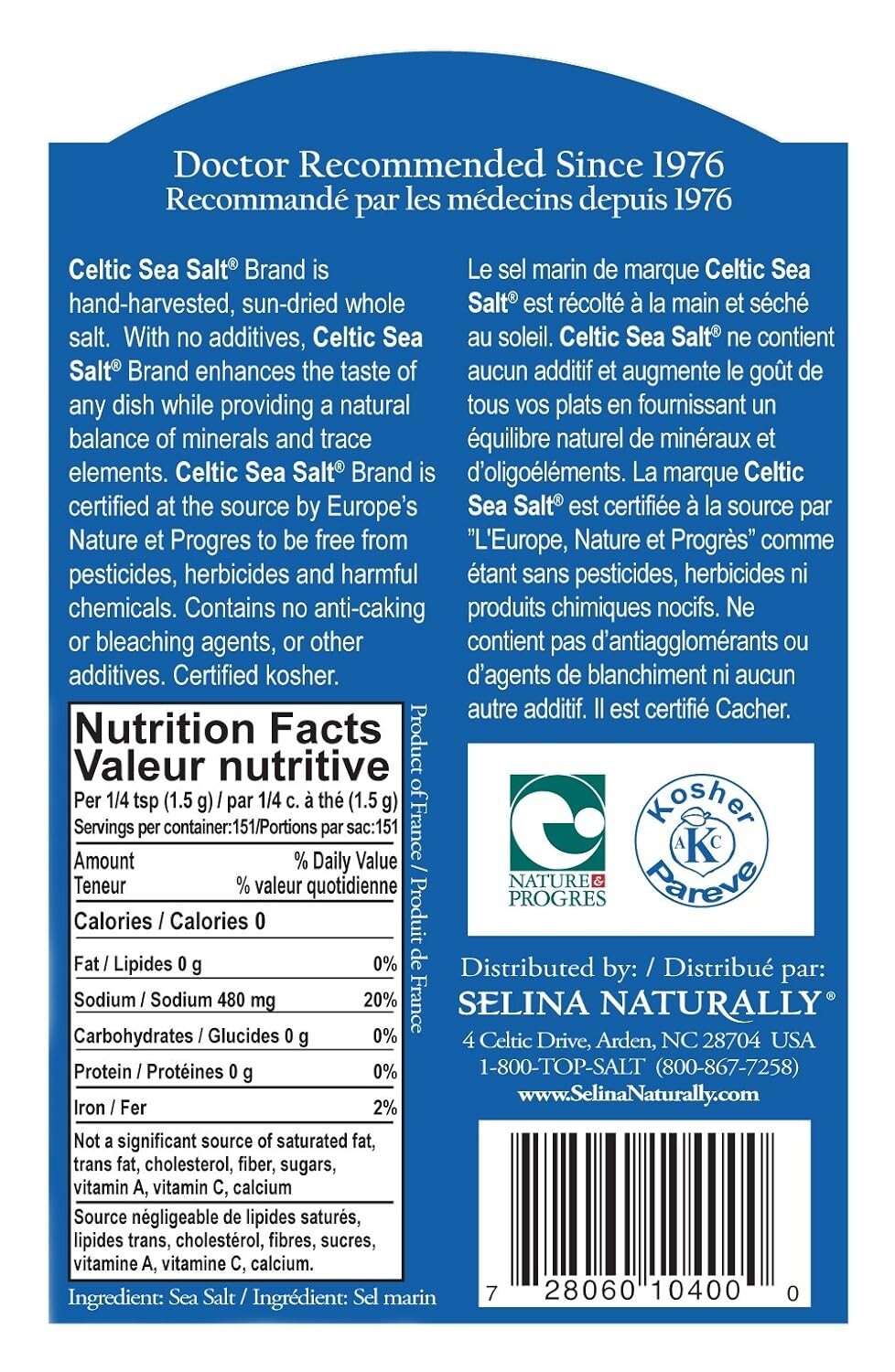Light Grey Celtic Sea Salt - Resealable Bag - Additive-Free - Perfect fo gallery